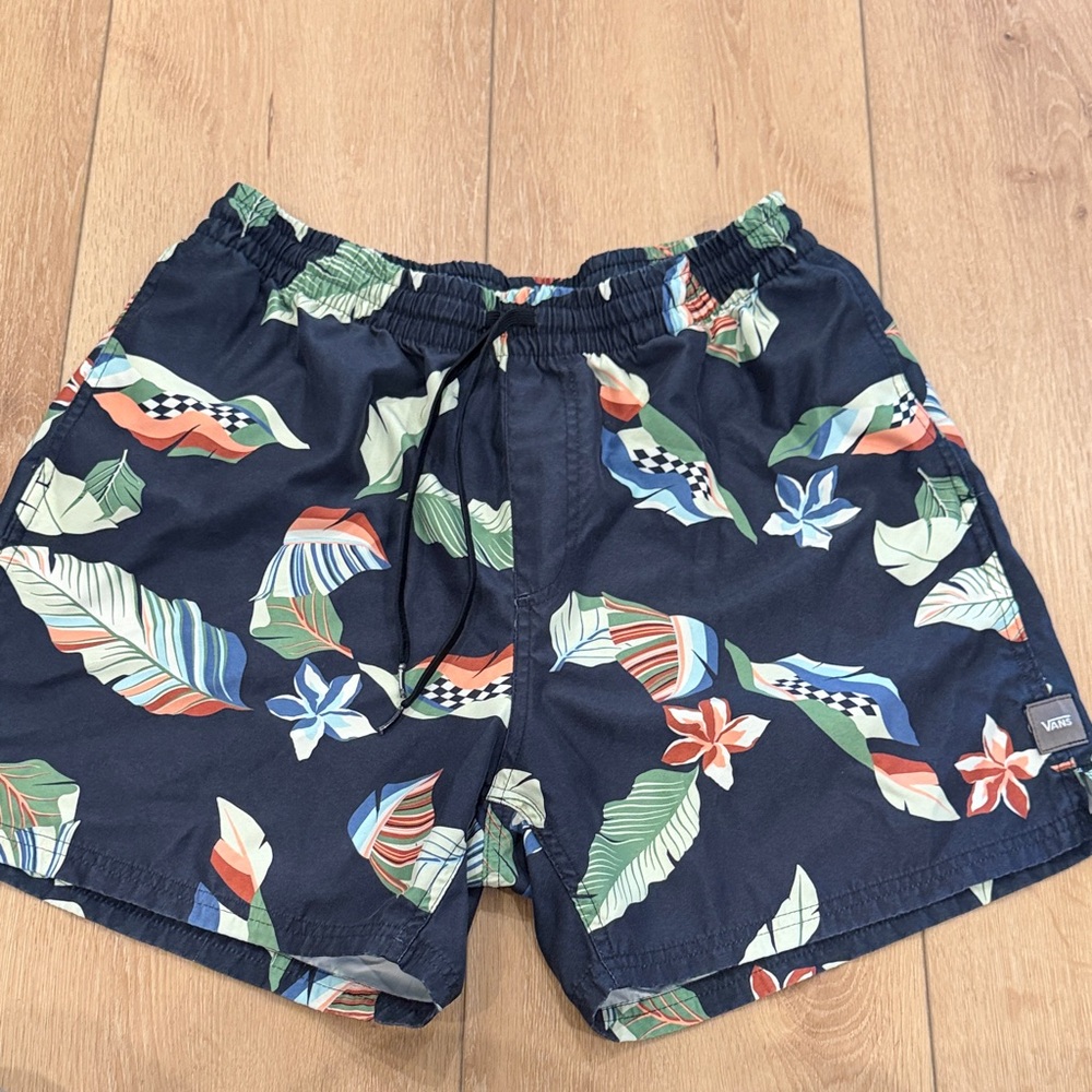Vans Colorful Floral Swim Shorts Men’s Size Large